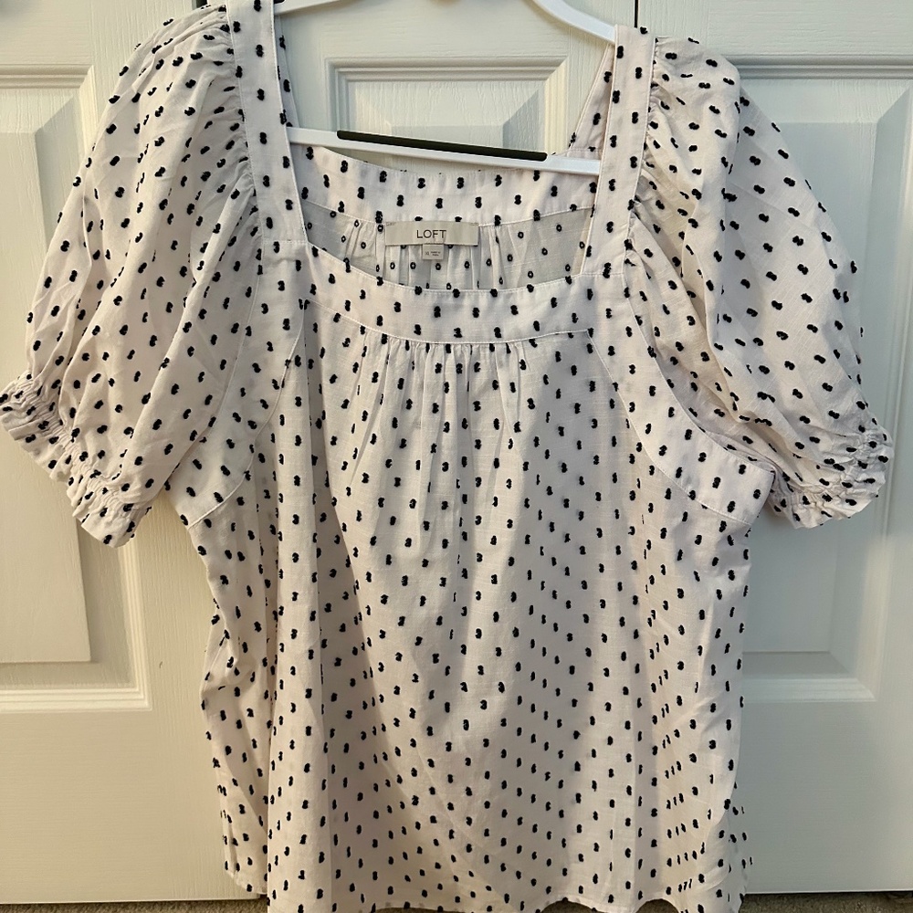 Loft Square Neck Blouse Size XL